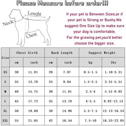 puppy sweater size 